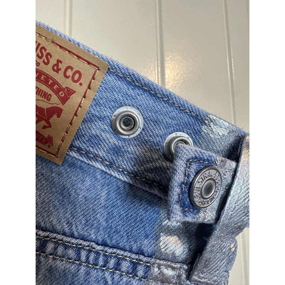 NWT Levi's Cinch Baggy High Rise Loose straight leg jeans sz 25 x 31 $79 cotton - Picture 8 of 16